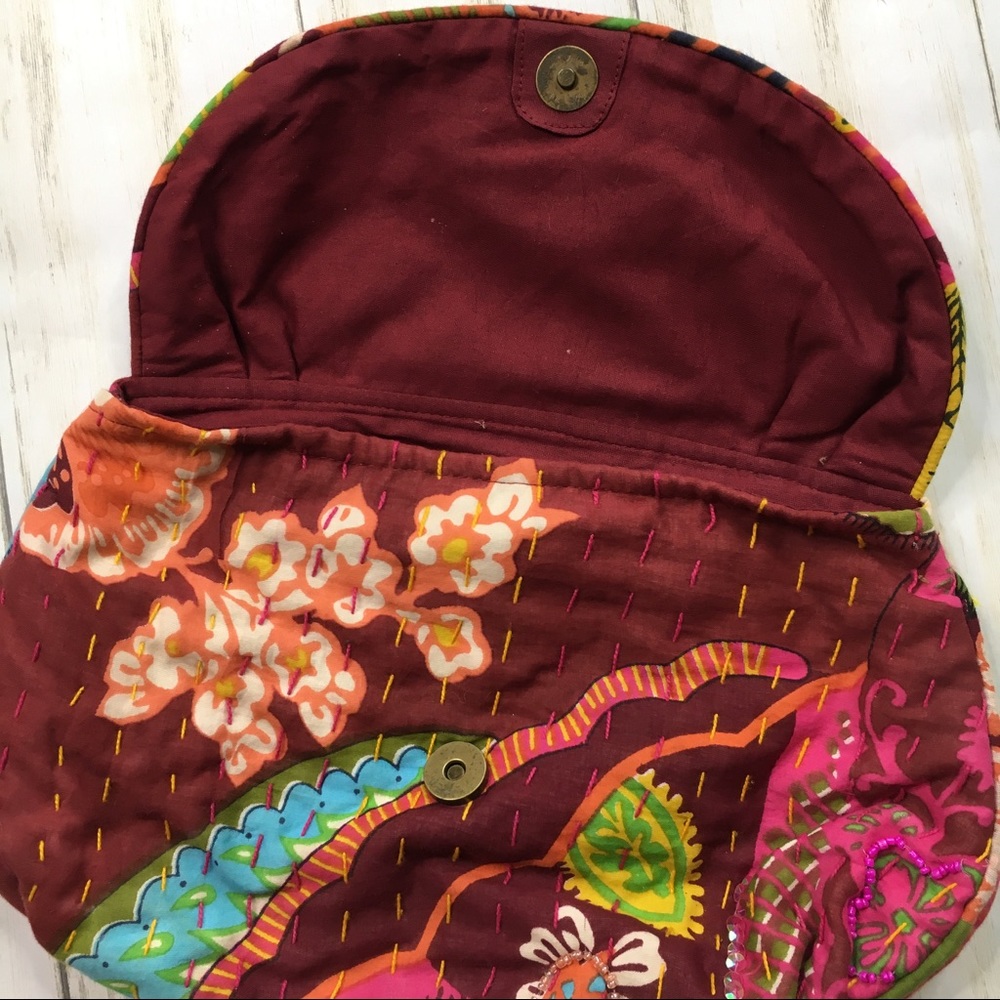World Market Bright Beaded Embroidered Clutch - Picture 6 of 8